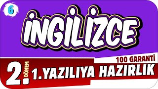 6Sınıf İngilizce 2Dönem 1Yazılıya Hazırlık 📝 2023 [upl. by Arretak]