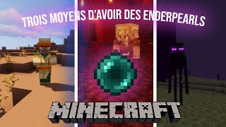 Trois Manière davoir des Enderpearls sur Minecraft  tuto El Genius [upl. by Aronal]