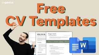 Free CV Template Downloads MS Word amp Google Docs [upl. by Ivie412]