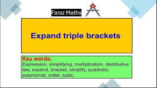 11 Expand triple brackets [upl. by Depoliti]