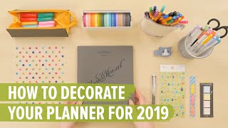 How To Decorate Your Planner For 2019 10 MustHave Planner Supplies [upl. by Madox]