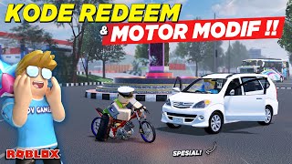 ADA KODE REDEEM BARU DAN MOTOR MODIFIKASI DRAG SPESIAL  REVIEW RDID UPDATE  Roblox Indonesia [upl. by Dobbins]