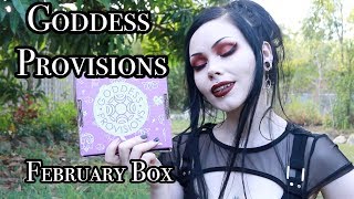 Goddess Provisions February Box  Unboxing and Review  My Kitties [upl. by Blackburn320]