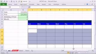 Excel Magic Trick 907 How To Make Excel Calendar 4 Examples [upl. by Audrit583]