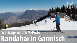 Kandahar in Garmisch Einzige Weltcup und WMAbfahrt in Deutschland [upl. by Dnaltiak]