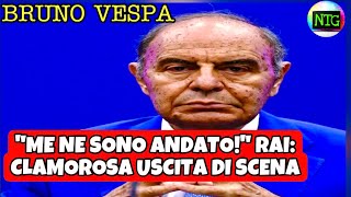 Scandalo alla Rai Bruno Vespa Infuriato La Sua Clamorosa Reazione [upl. by Raclima]