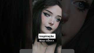 ✨ Inspiração de make Gótica gotica makeuptutorial makeup [upl. by Ynaffad]