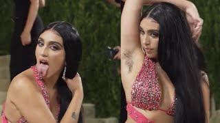 Madonnas daughter Lourdes Leon proudly rocks armpit hair at Met Gala 2021 [upl. by Tnecnev]