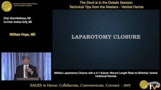 Midline laparotomy closure with a 41 suture [upl. by Adnuahsal]