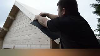 How to add roof shingles to a summer house [upl. by Yrad62]