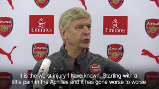 Santi Cazorla injury the worst Arsene Wenger has seen [upl. by Anez188]