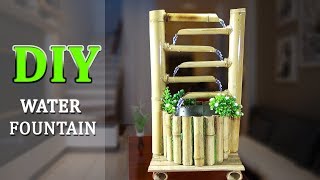 How to Make WONDERFUL BAMBOO WATER FOUNTAIN very easy [upl. by Ithsav]