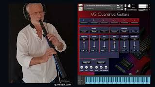 Robkoo R1 Wind Synthesizer and VG Overdrive Guitars Kontakt sample library VST plugin [upl. by Monjo]