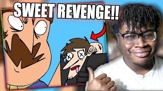 THE NEIGHBOR GETS REVENGE  SmashBits Animations HELLO NEIGHBOR Reaction [upl. by Lerraf944]