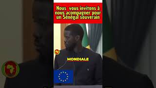 short diomayefaye veut un senegal souverain face à l unioneuropéenne [upl. by Mohamed]