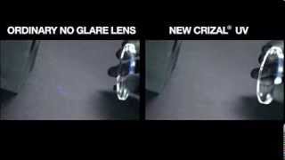 Crizal UV™ Demo Transmission vs Reflection [upl. by Lletnahs614]