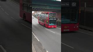 GAL Optare Olympus Trident DOE52 passing under Wallington Station on route 151 publictransport [upl. by Berty957]