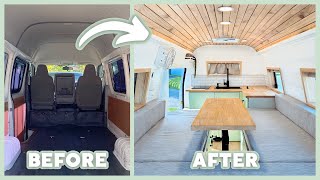 HOW WE BUILT OUR VAN  Full Build Start to Finish [upl. by Underwood]