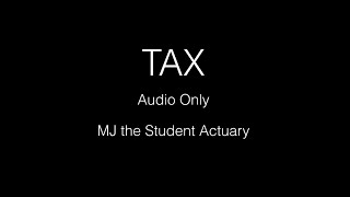 Introduction to Tax CT23 Actuarial Science [upl. by Cale]