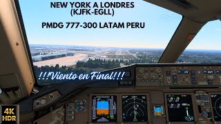 MSFS2020 4K HDR IVAO LONG HAUL TOUR 2024 NEW YORK TO LONDON KJFKEGLL PMDG 777 [upl. by Ettevi]