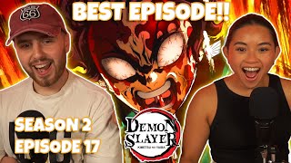 NEVER GIVE UP🔥PERFECTION  Girlfriend Reacts To Demon Slayer Season 2 Episode 17 REACTION  REVIEW [upl. by Kilian]