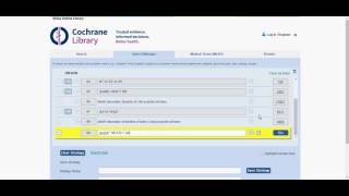 Searching Cochrane Systematically [upl. by Saum191]