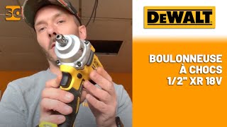 Démonstration de la Boulonneuse à chocs 1 2 XR 18V  DEWALT avec notre Ambassadeur Franck [upl. by Airtap731]