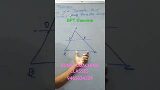 BPT Theorem 10th class [upl. by Llerrehc]