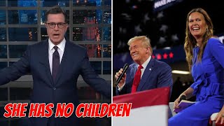 Stephen Colbert Excoriate Sarah Sanders After she Attacked Childless Women at Trump Rally [upl. by Yole934]