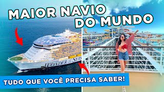 FIZ um CRUZEIRO no MAIOR NAVIO do MUNDO  conheça o WONDER OF THE SEAS da ROYAL CARIBBEAN [upl. by Yokum]