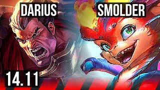 DARIUS vs SMOLDER TOP  501 1000 games  KR Master  1411 [upl. by Stephanie]