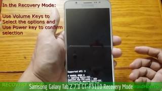 Samsung Galaxy Tab 2 70 GTP3110 Recovery Mode [upl. by Thomasine]