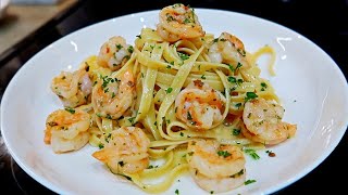 Easy Shrimp Scampi Recipe with Fettuccini [upl. by Firahs]