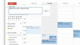 Creating Events in Google Calendar [upl. by Atinaujnas]