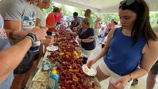 Louisiana Crawfish Boil at Maegan’s House 2021 [upl. by Ahseetal]