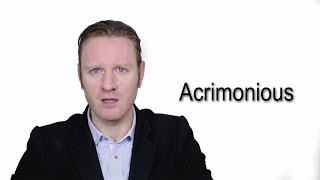 Acrimonious  Meaning  Pronunciation  Word World  Audio Video Dictionary [upl. by Hadria]