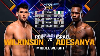 UFC Debut Israel Adesanya vs Rob Wilkinson  Free Fight [upl. by Onibag]