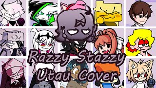 Razzy Stazzy but Every Turn a Different Character Sings FNF Razzy Stazzy  UTAU Cover [upl. by Oramug340]