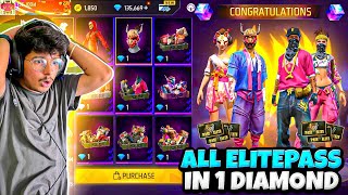 All New🔥 Rare Golden Elite Pass Bundles Gameplay  Badge99  Garena Free Fire [upl. by Asoj]