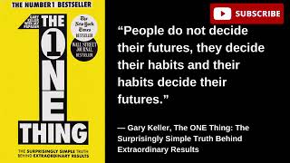 The ONE Thing  Gary Keller  Complete Audio Book [upl. by Eiddam]