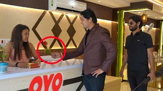 Proposing to lady OYO Manager Prank  by sumit cool dubey  Prayagraj [upl. by Sirah]