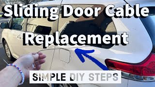 Sienna Sliding Door Cable FIX  EASY how to instructions  You can do this toyotasienna [upl. by Jain528]