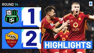 SASSUOLOROMA 12  HIGHLIGHTS  Roma turn the game on its head  Serie A 202324 [upl. by Nirre598]