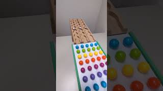 marble Run Race ASMR 82 Wooden Wave Course Colorful Marbles marblerun marblerunrace asmr [upl. by Enomas257]