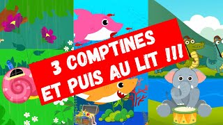 3 Comptines pour les Enfants  Petit Escargot  Les petits poissons  Ah les crocodiles 🌙✨ [upl. by Attwood]