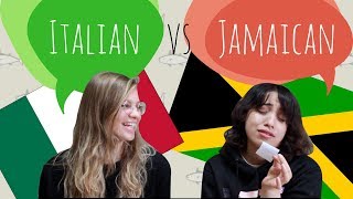 Guessing Italian and Jamaican Patois  Language Challenge [upl. by Whitman36]