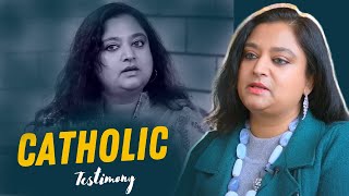 ACTRESS MOHINI CHRISTINA TESTIMONY  HINDUISM TO CHRISTIANITY   Catholic Testimony [upl. by Hcirdla]