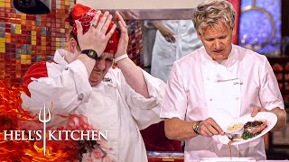 Swimming Steak amp Stuffed Fillet BAFFLES Chef Ramsay in Steak Challenge  Hell’s Kitchen [upl. by Jeremias]