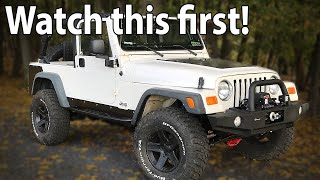 Watch This Before Buying a Jeep Wrangler TJ 19972006 [upl. by Keil866]