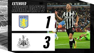 Aston Villa 1 Newcastle United 3  EXTENDED Premier League Highlights [upl. by Ecirtak]